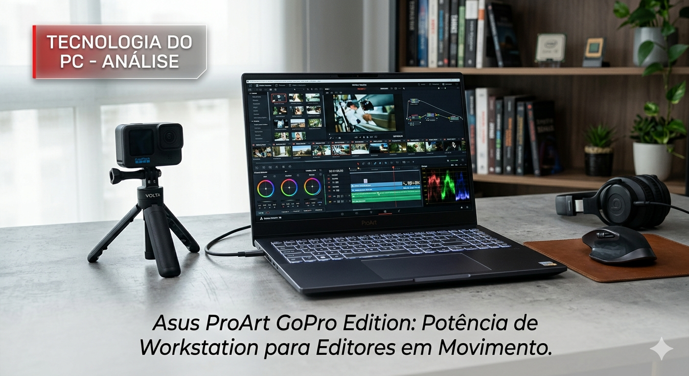 Notícia: Asus ProArt GoPro Edition: O notebook de R$ 40 mil que promete substituir workstations no Brasil